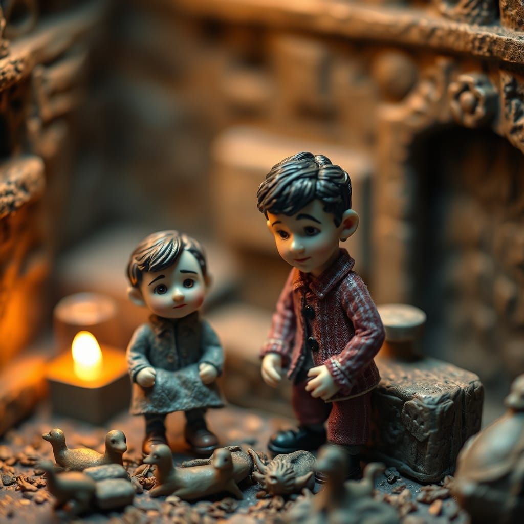 Miniature Whimsy in Stop-Motion Style