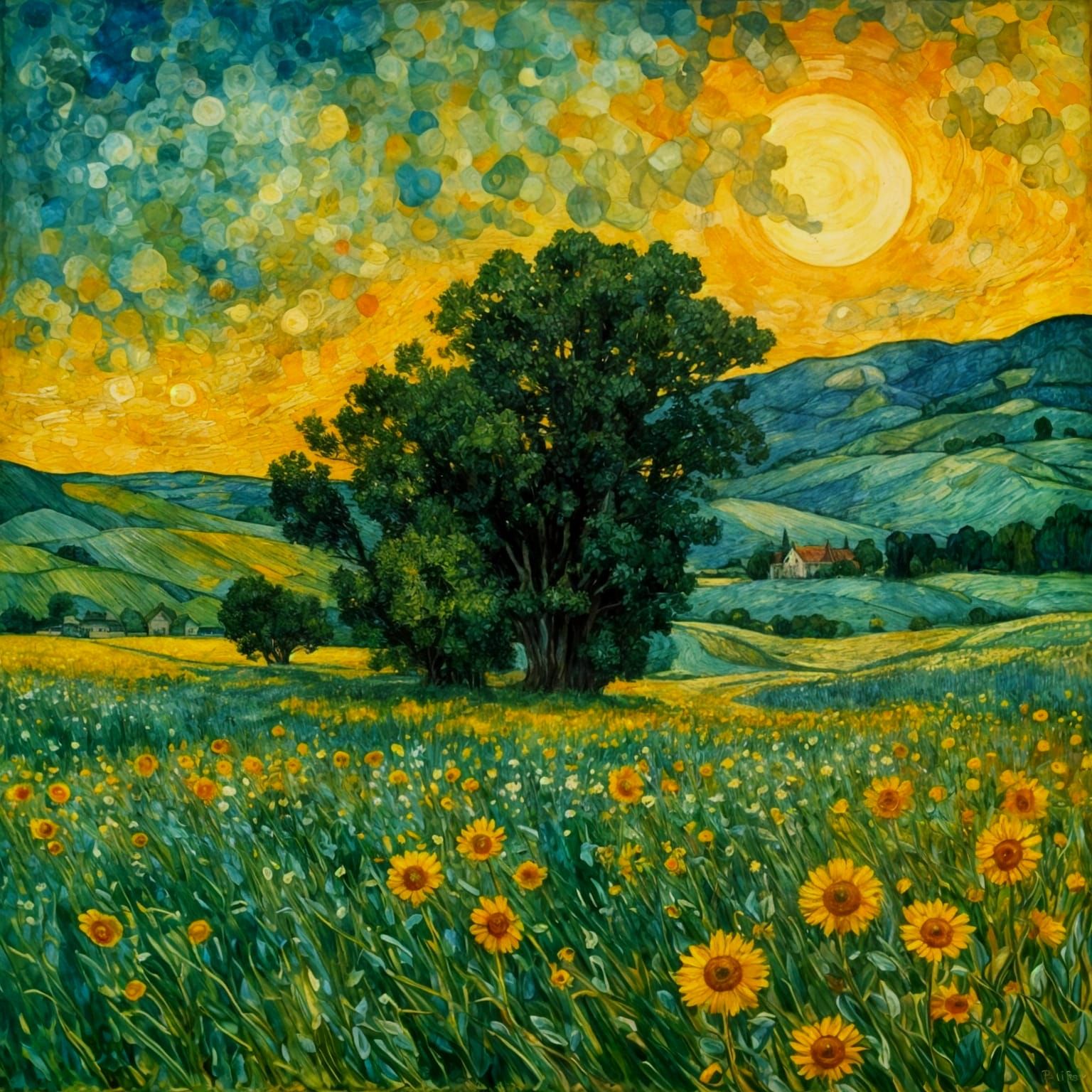 french countryside watercolor