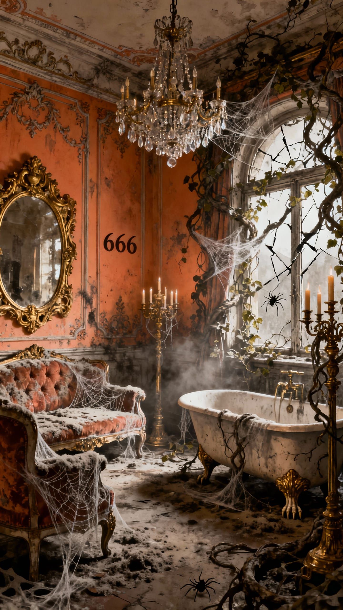 Filigree Hotel Room 666 in Jean-Baptiste Monge Style