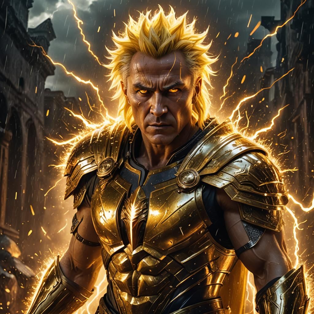 Julius Caesar as a Super Saiyan