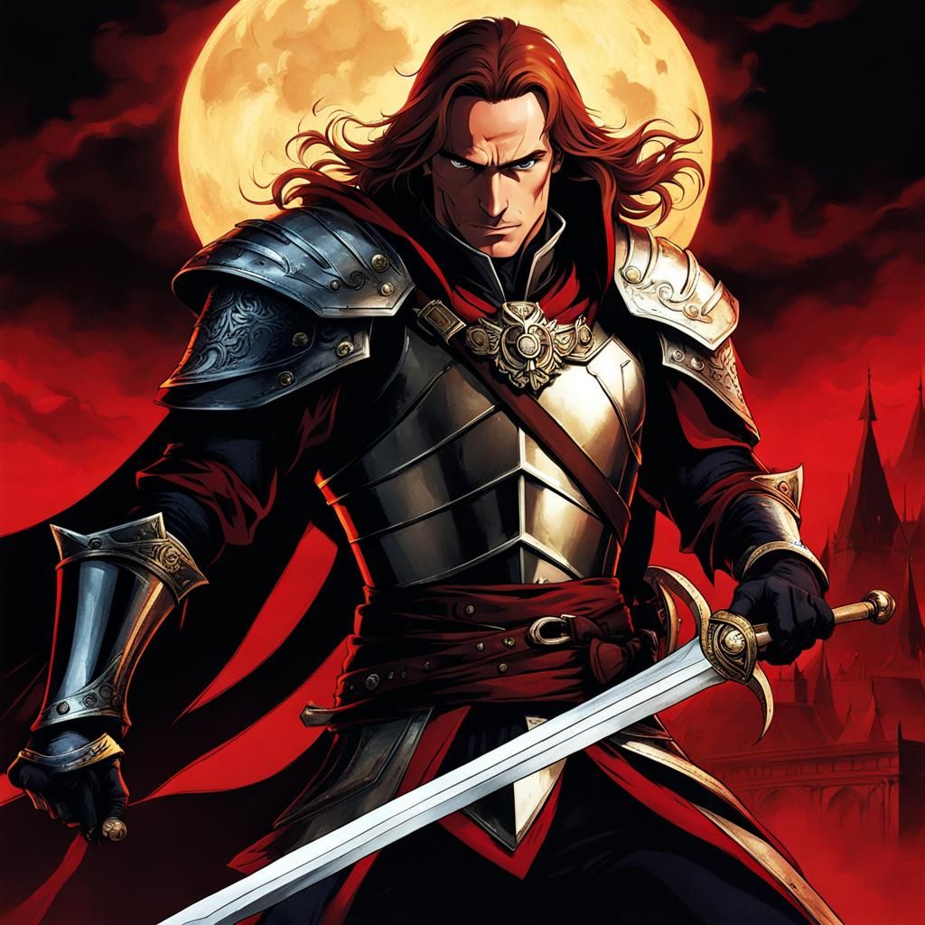 Warrior in Castlevania Digital Art