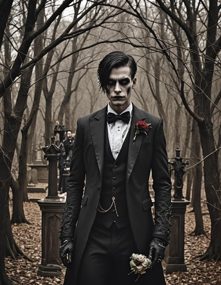 Dark Gothic Romantic Gay Wedding