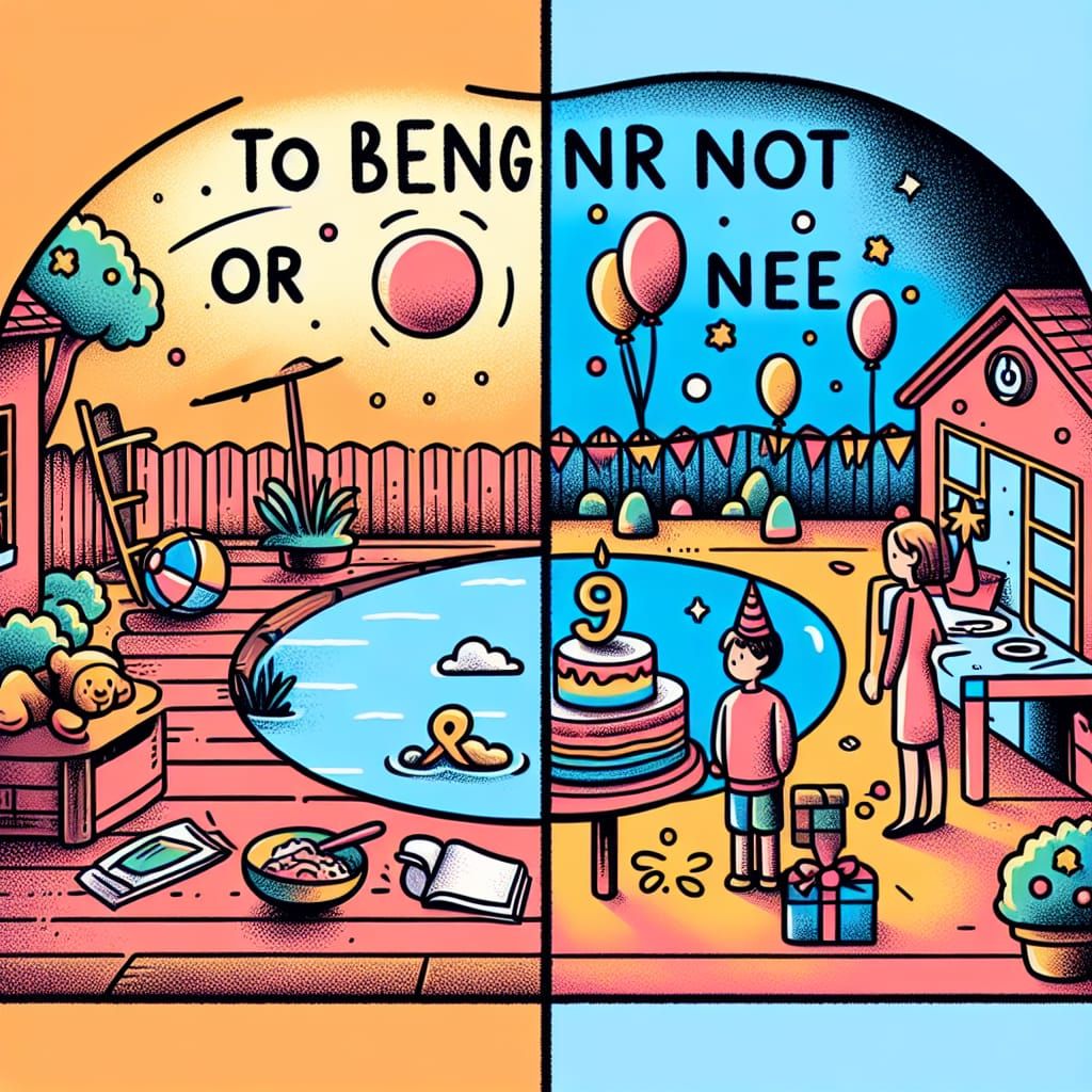 Visual Pun: To Benign or Not To Be Nine