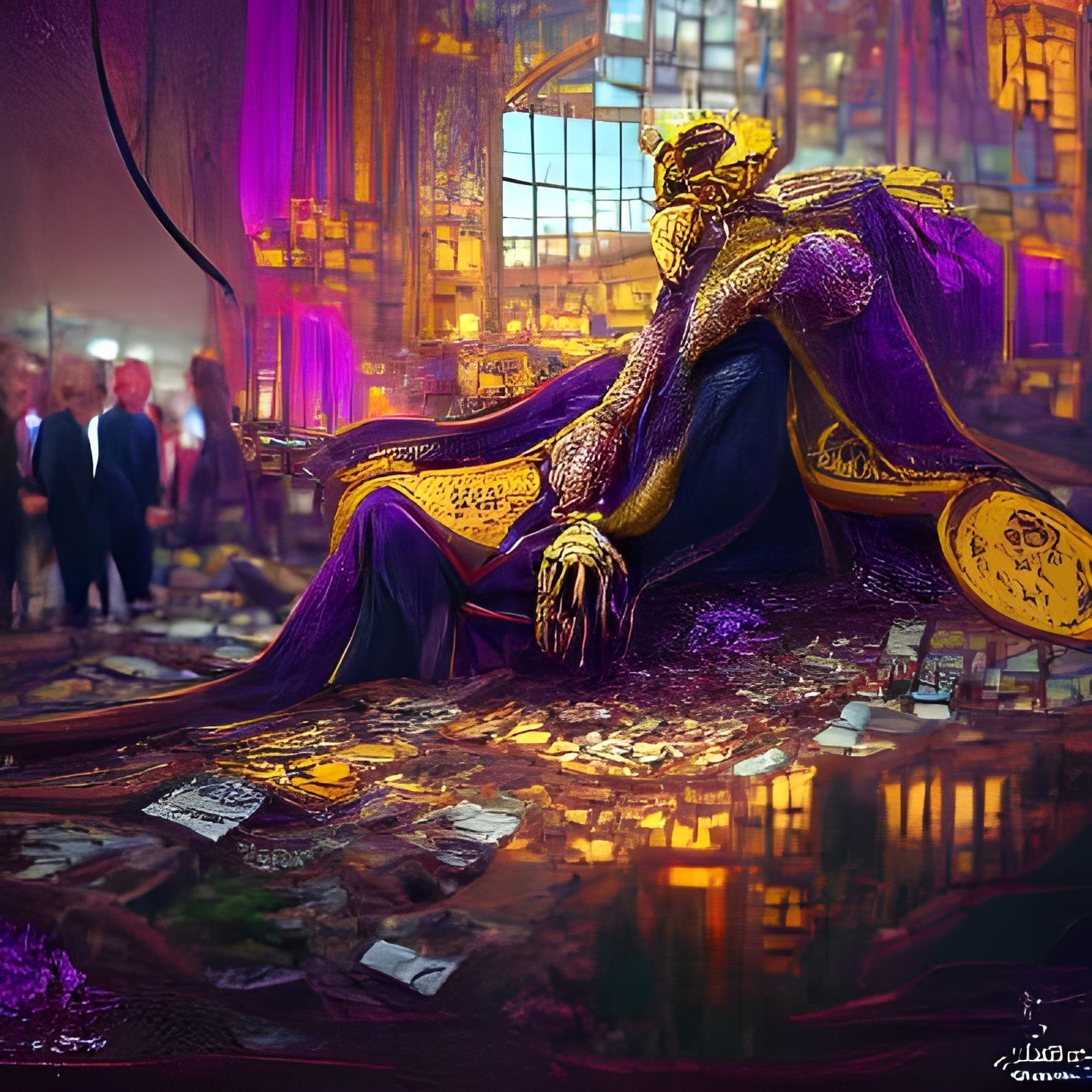 Dark Fantasy Billionaire: A Hyperdetailed Masterpiece