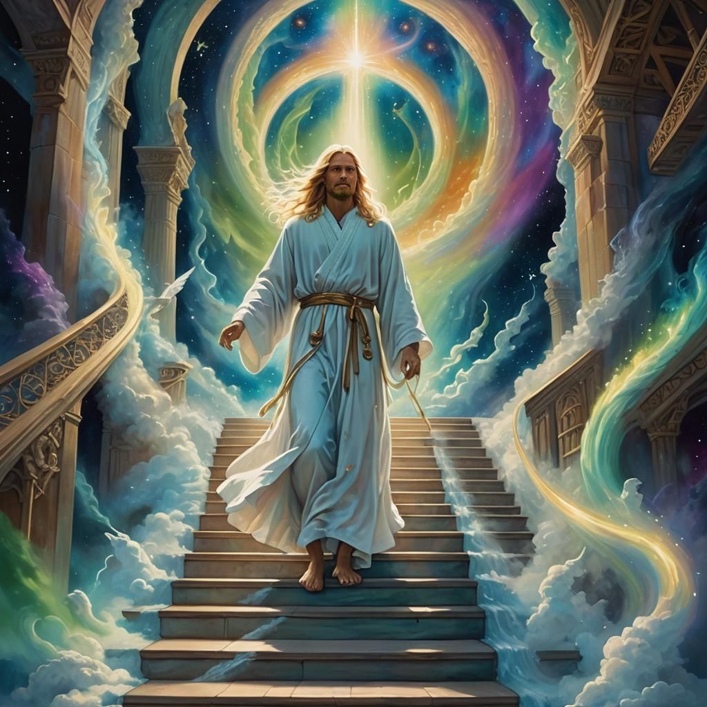 Cosmic Stairway to Heaven: Visionary Art in Astral Style