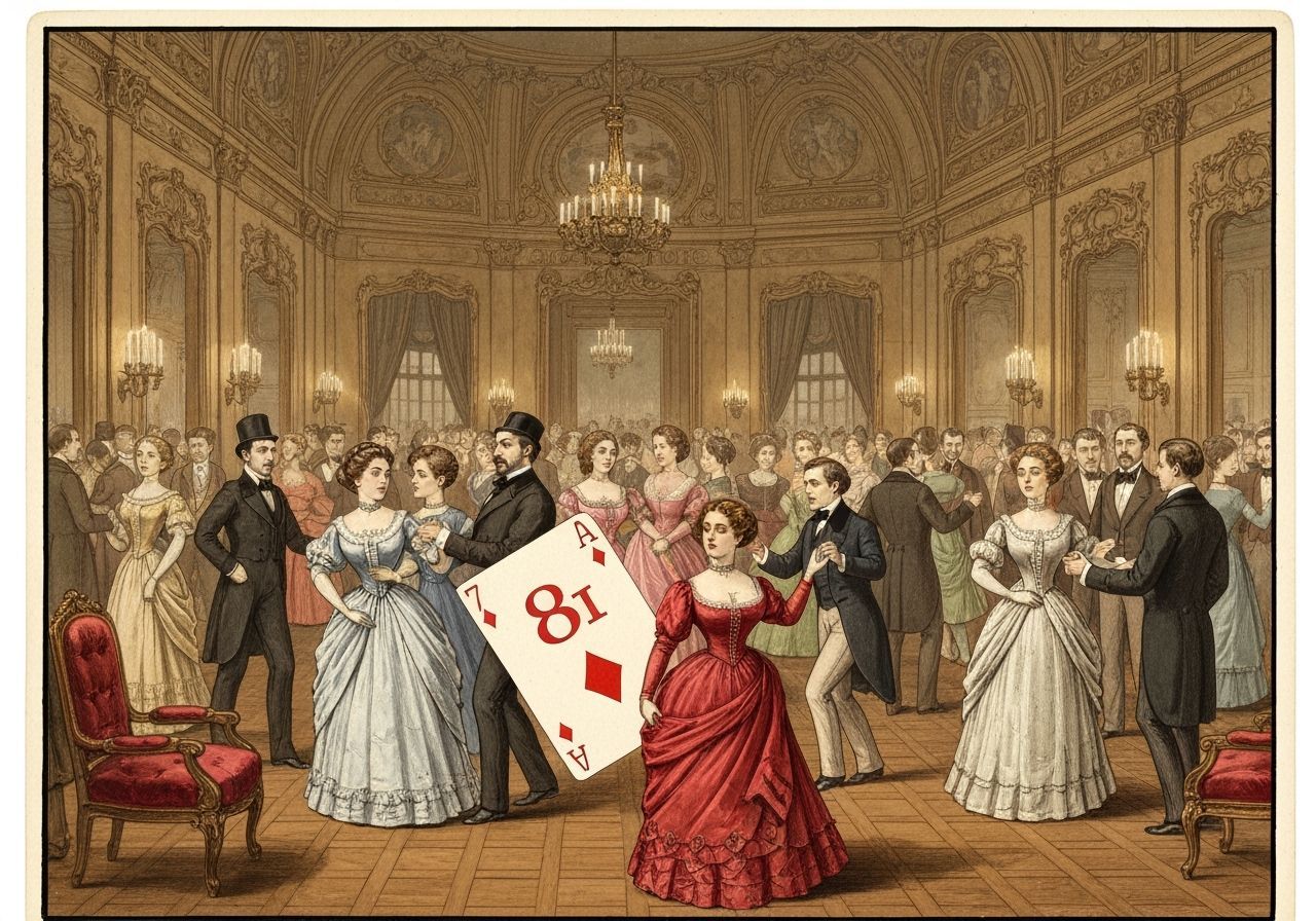 Gründerzeit Style Seven of Diamonds Card
