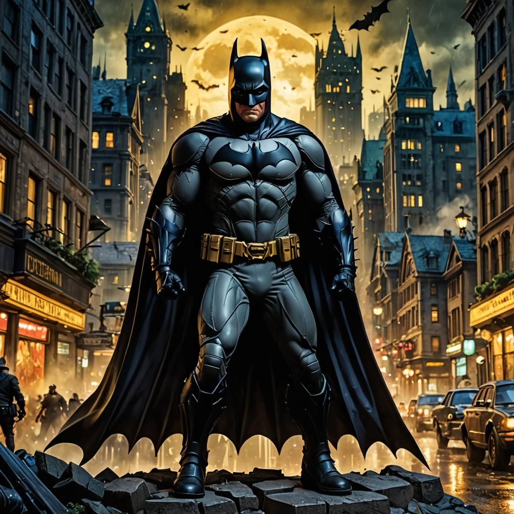 ACTION FIGURE BATMAN in a "Gotham City"