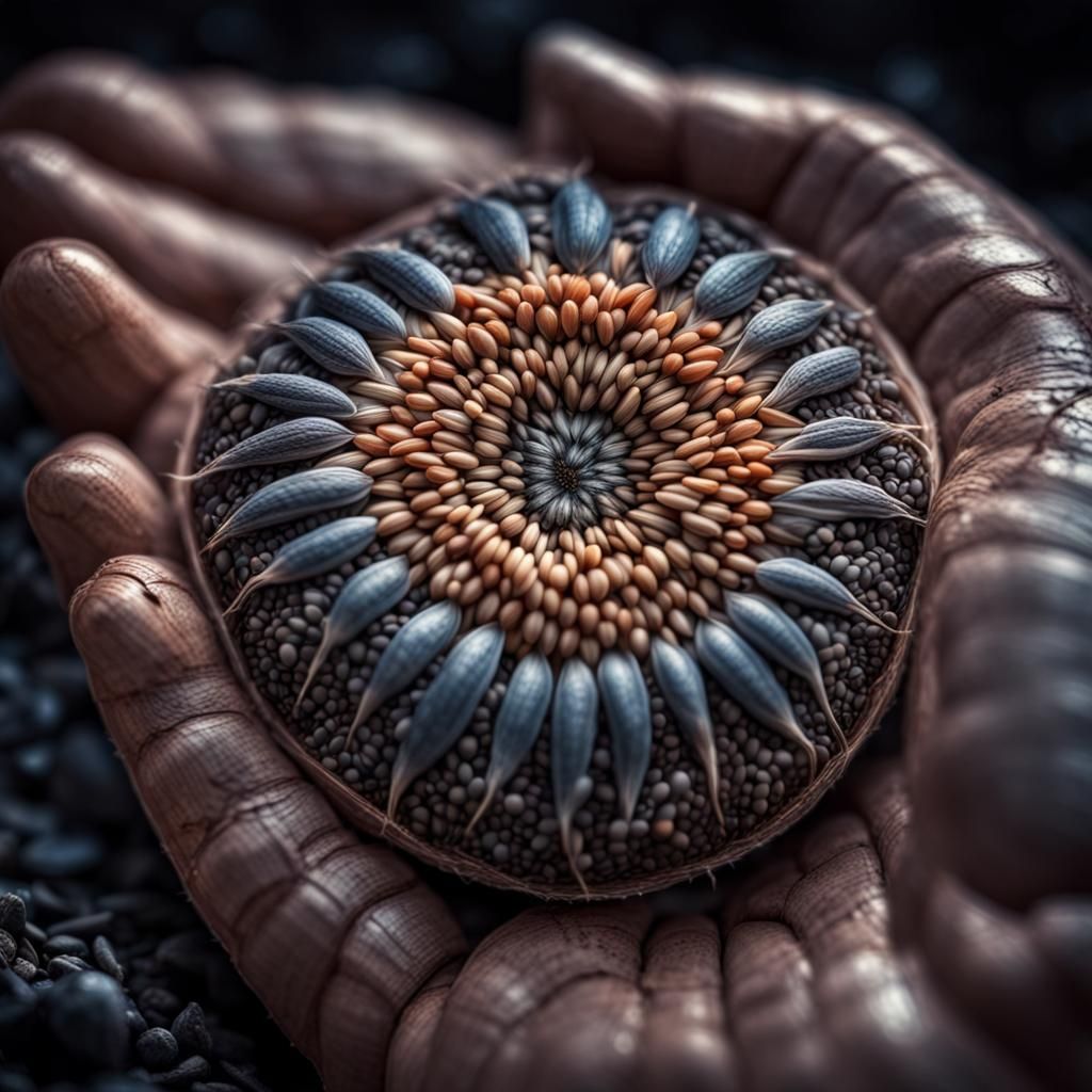 Cosmic Seeds Emerge: Fantasy Skin in HDR