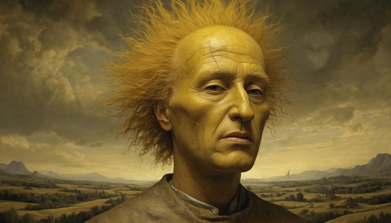 Surreal Portrait in Hyperrealistic Style
