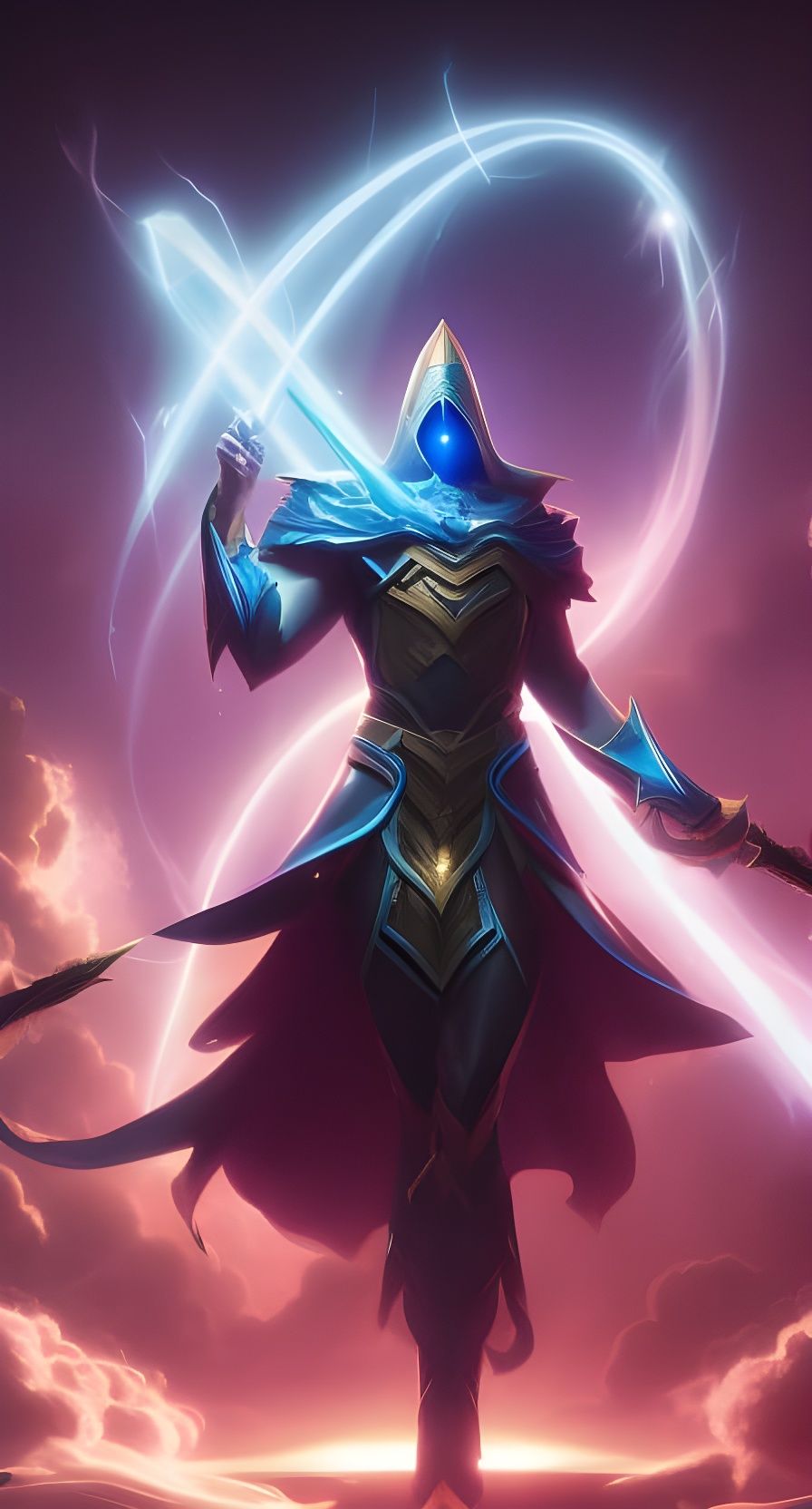 Elemental Wizard Concept Art in Hyperdetailed Style