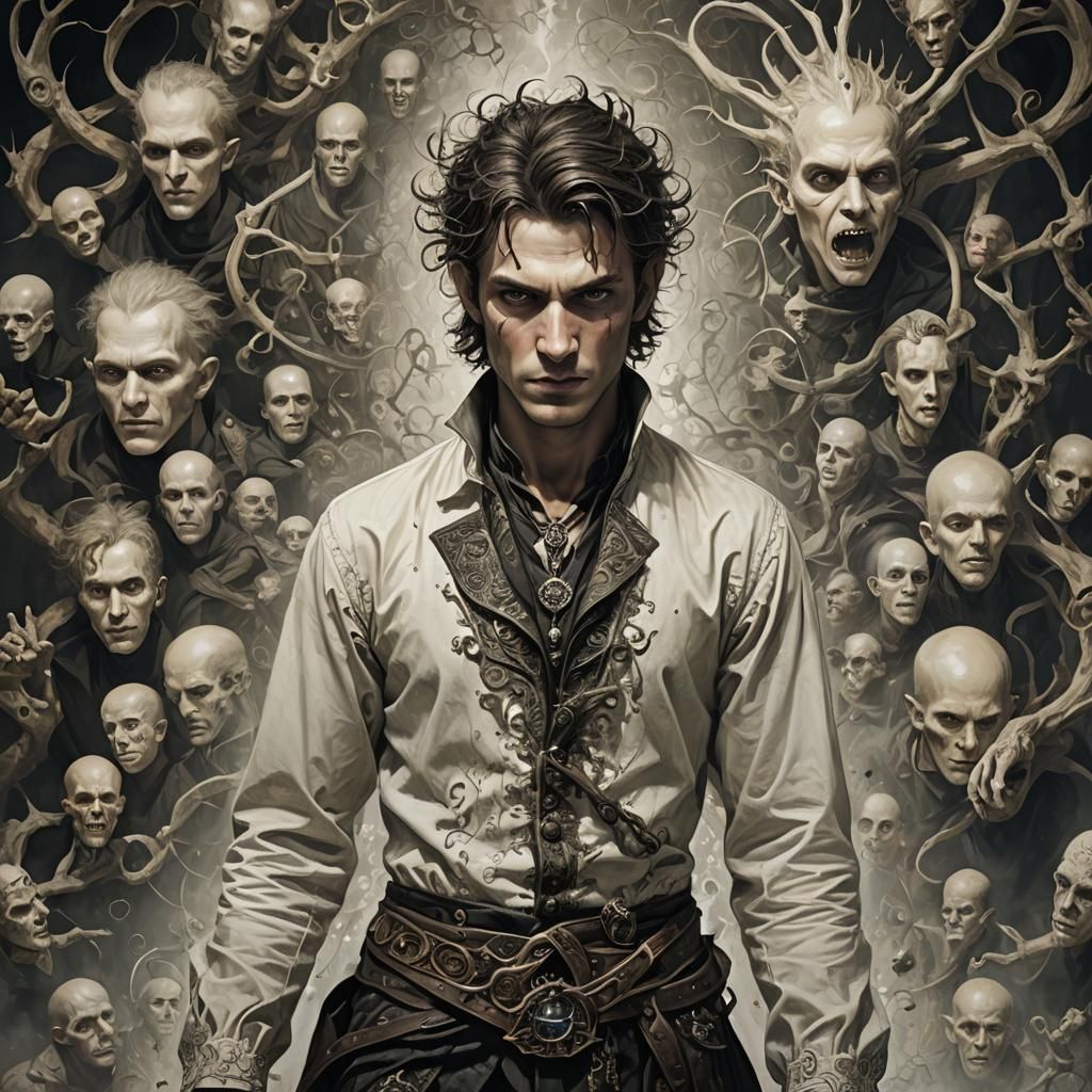 Surreal Fantasy Portrait: Dream and Madness