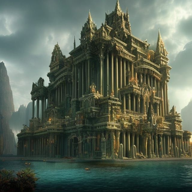 Atlantis: A Digital Matte Painting of an Underwater City