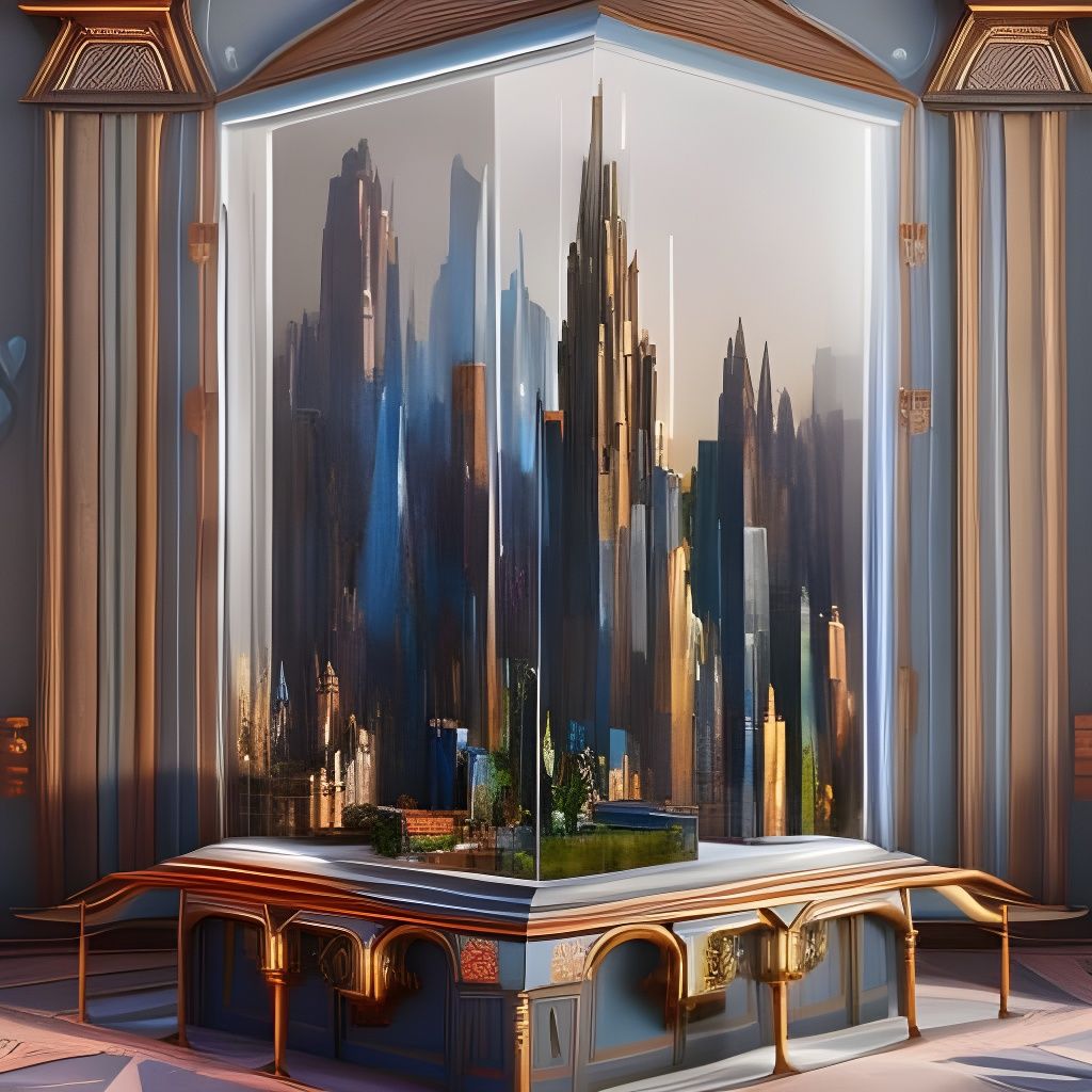 Fantastical Detailed Matte Painting in Deep Color