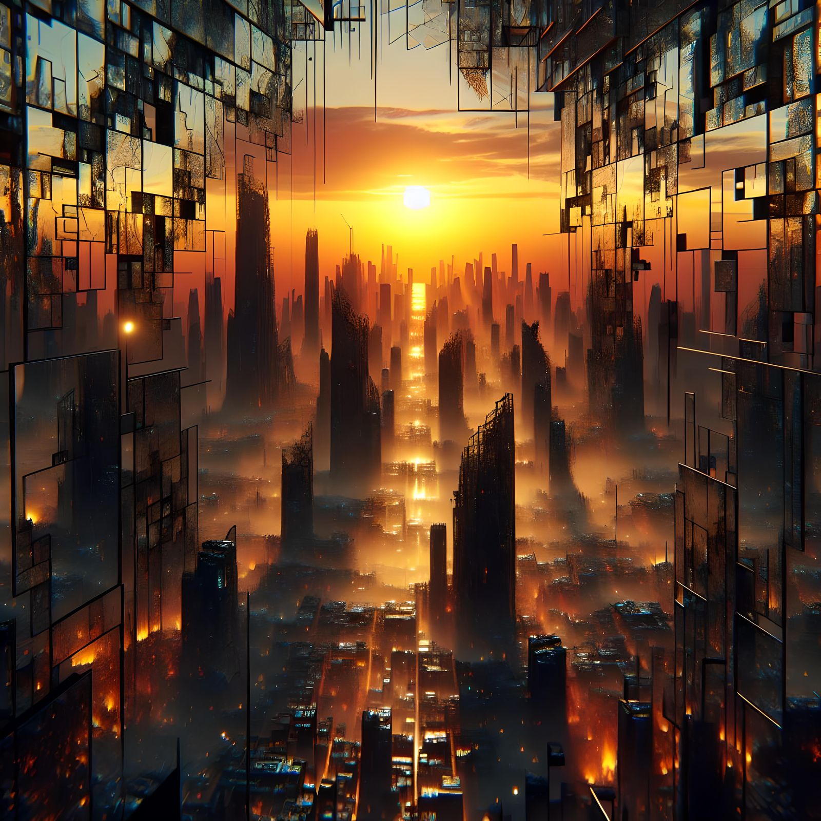 Dystopian Matrix Meltdown