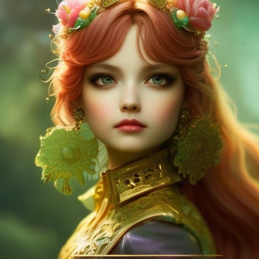 Candypunk Cupcake Portrait on Ukiyo-e Counter