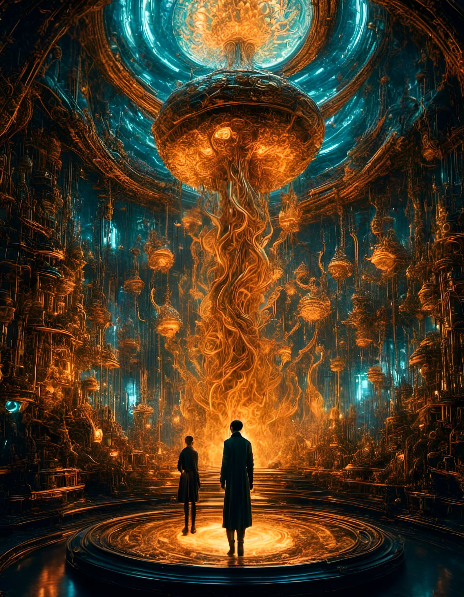 <lora:8k Vray HD CGI:1.0> <lora:Dark fantasy:1.0> <lora:eye:1.0> <lora:Alienbiopunk:1.0> TARDIS console Hideous tentacle...