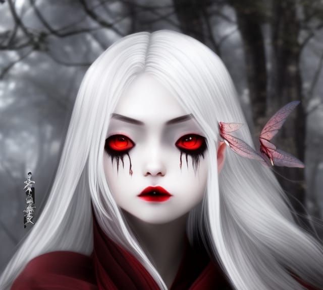 Vampire Fairy in Kimono: Anime Key Visual