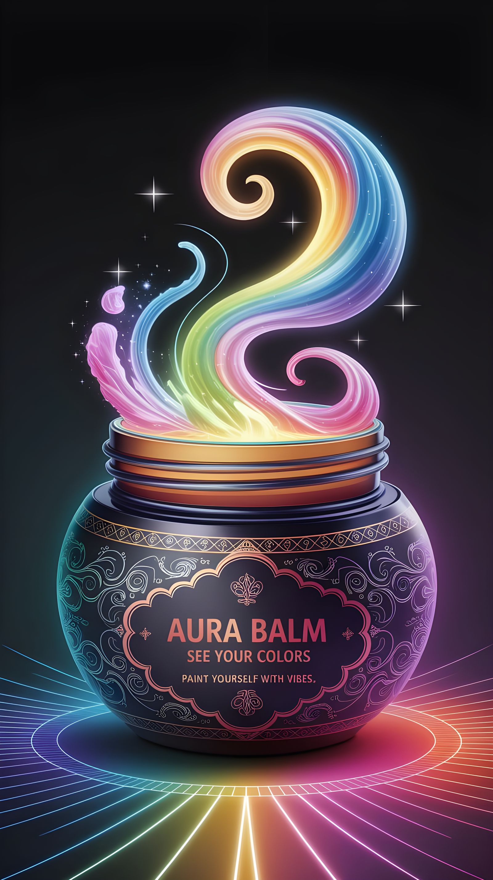 Enchanted Multicolored Balm in Ornate Jar