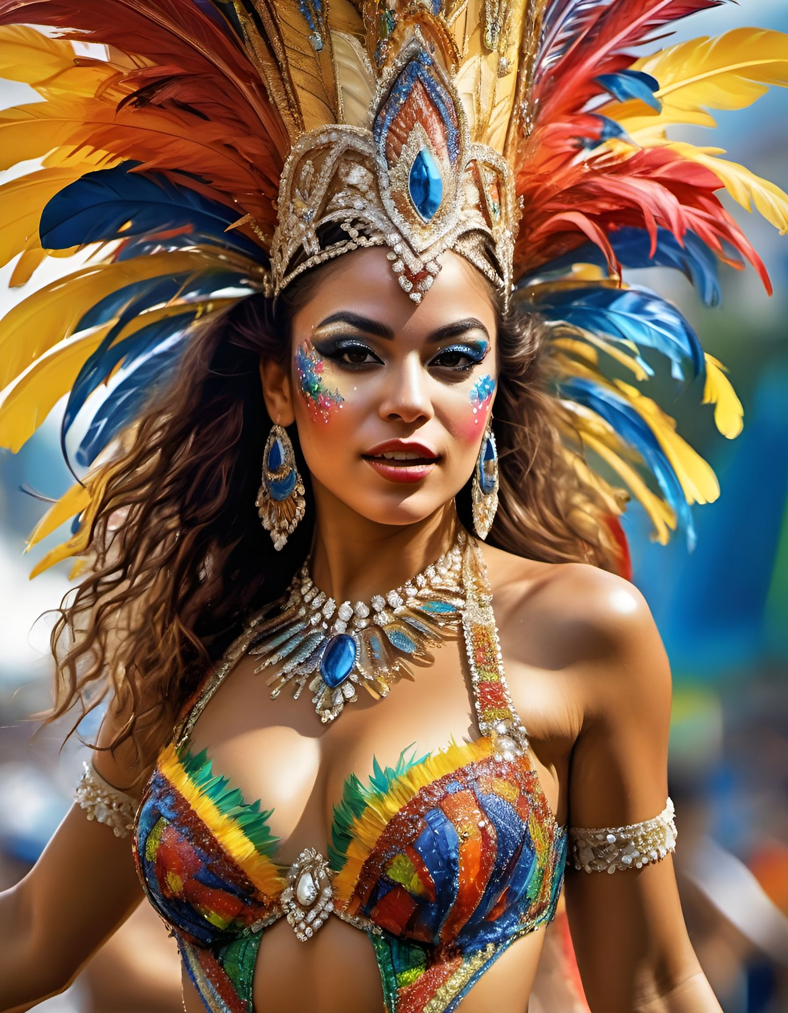 Brazilian Samba Dancer at Rio Carnival