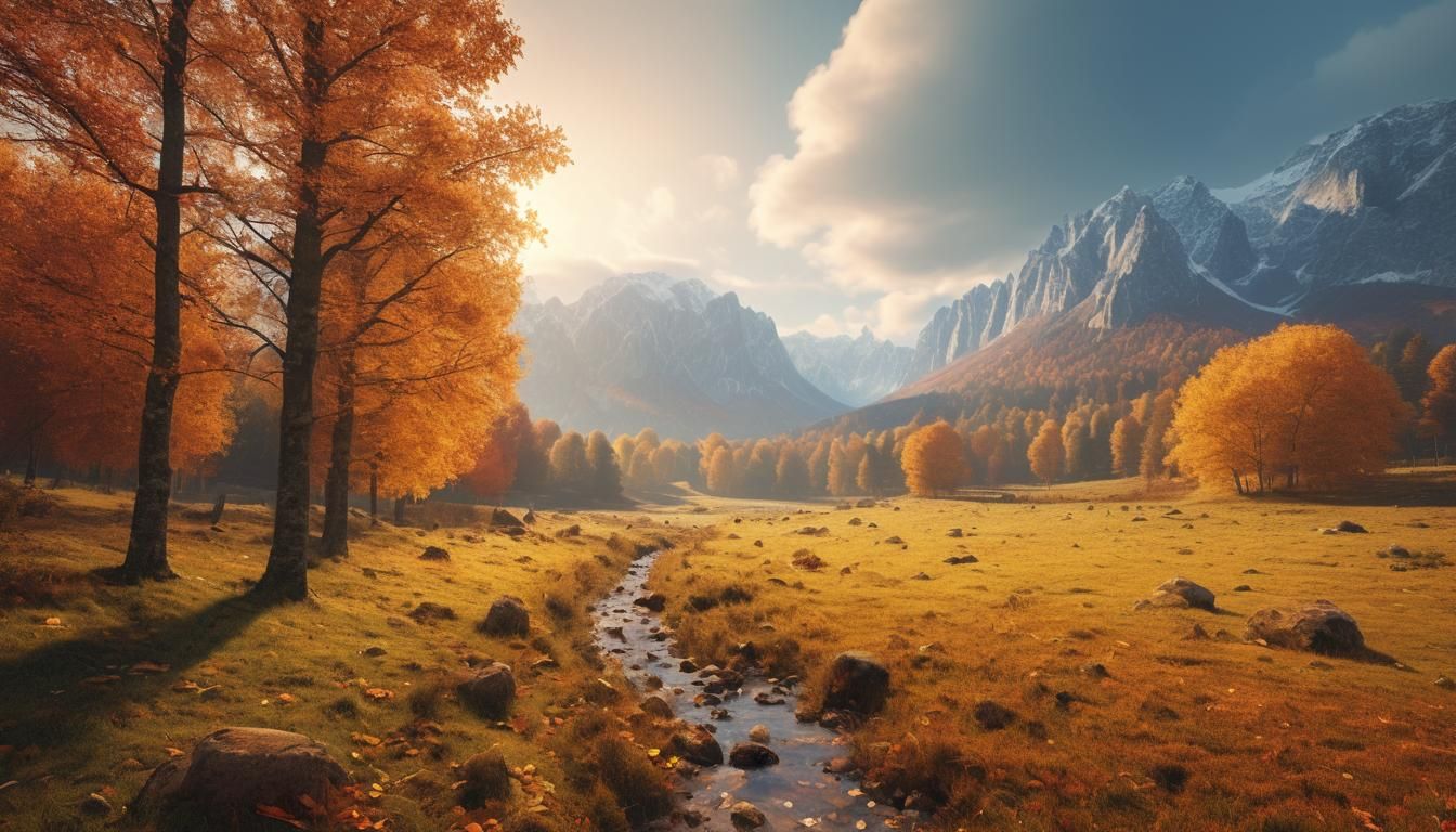 Vibrant Fall Landscape in 4K Resolution