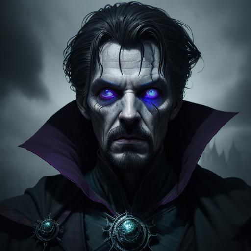 Zombie Doctor Strange in Mystical Realm