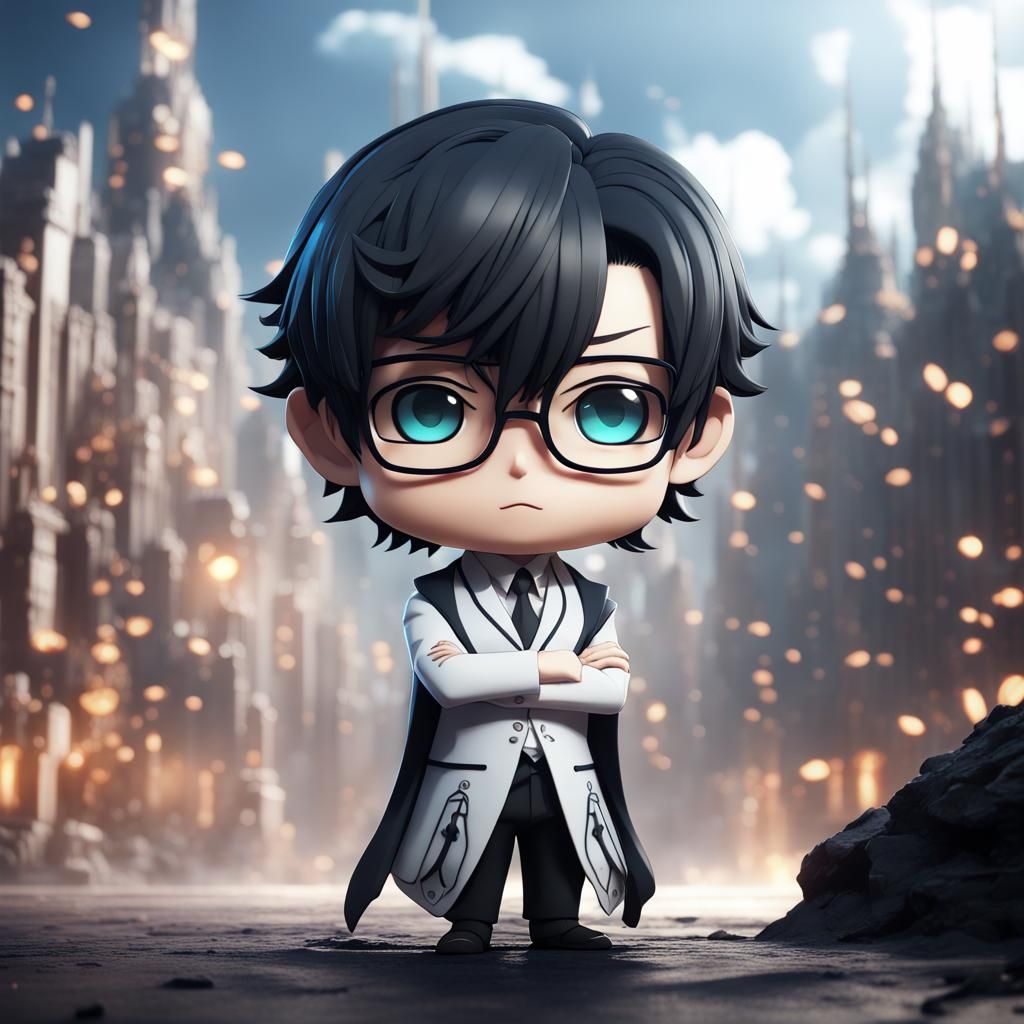 Uryu Ishida Chibi Detailed Matte Painting