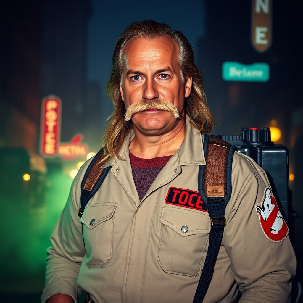 Hulk Hogan as Ghostbuster in Misty City