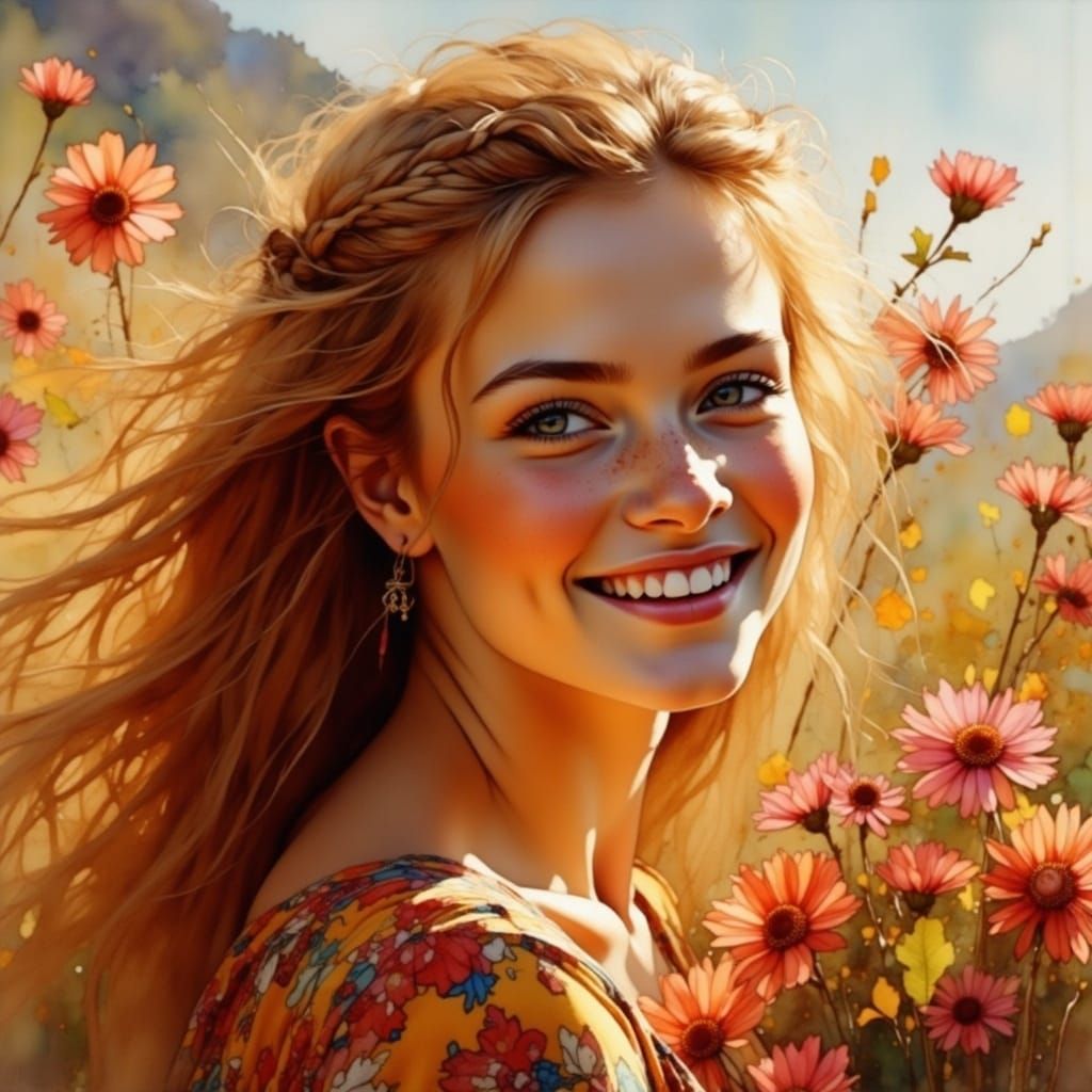 Abstract Painting with Dynamic Brushstrokes