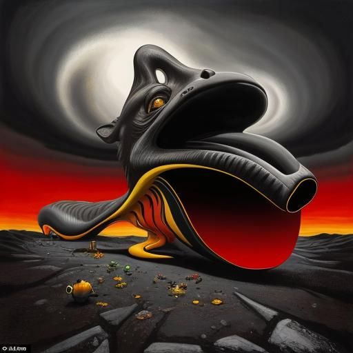 Surreal Matte Oil Painting