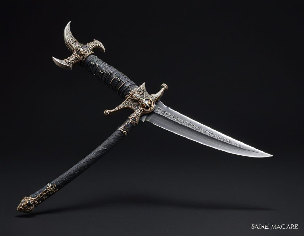 Abstract Sabre Macabre AI Generated Image