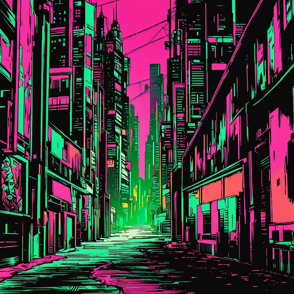 Evil Ninja Underwear Theft in Dark Anime Style