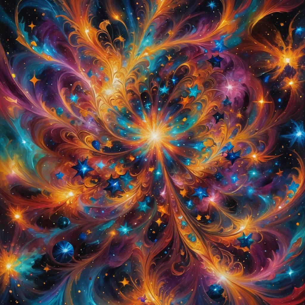 Cosmic Symphony: Vibrant Stars Sing in Harmony