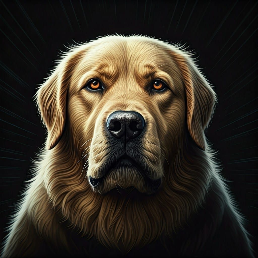 Tough Canines of Warfare in Comic Book Style