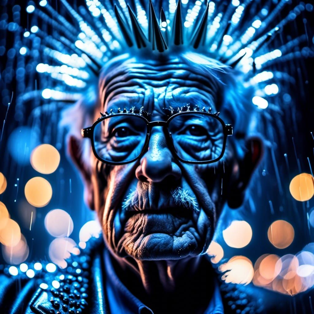 Grandpa Raves at EDC Concert in Wayang Style