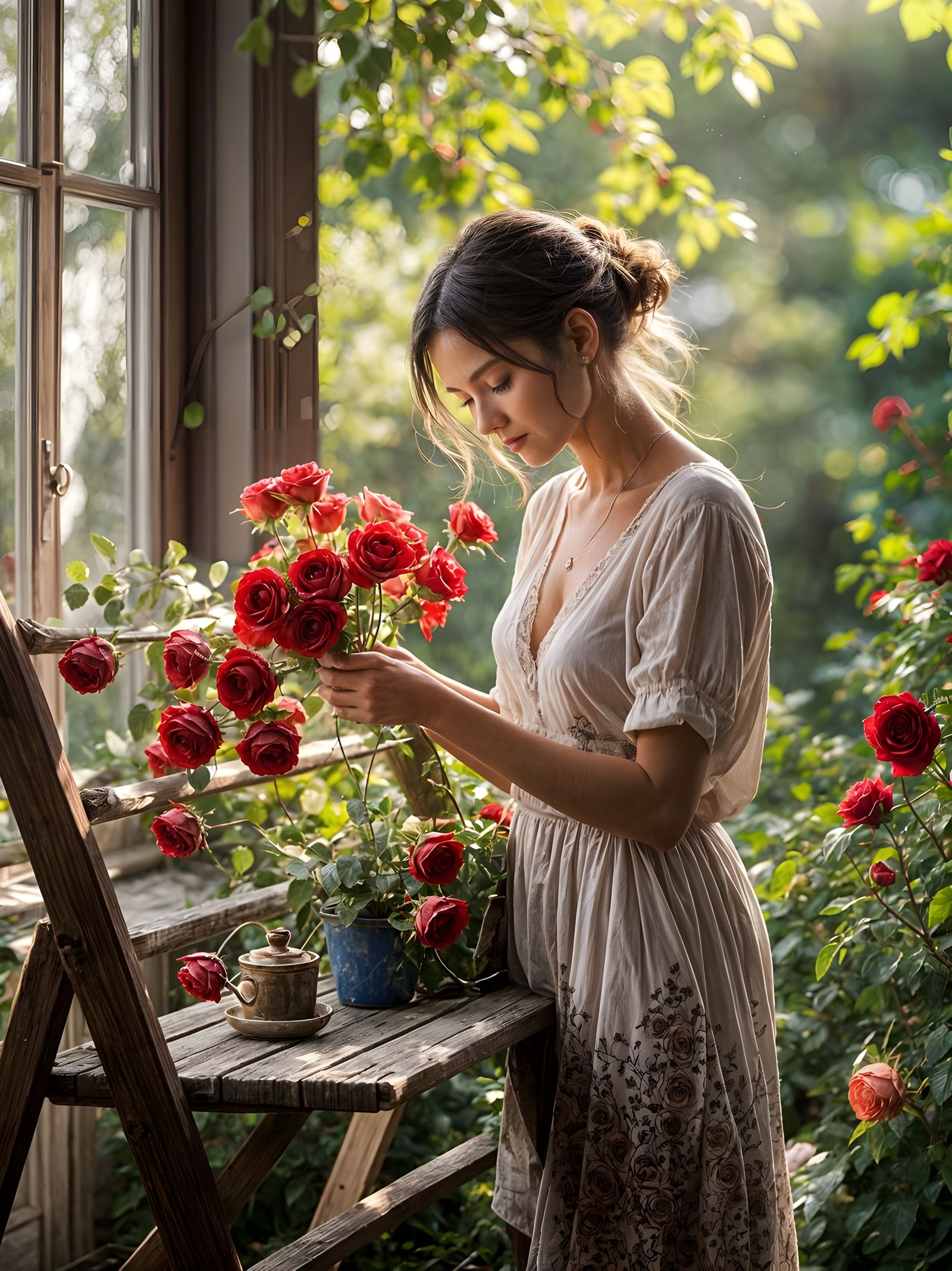 Image of Drying Roses