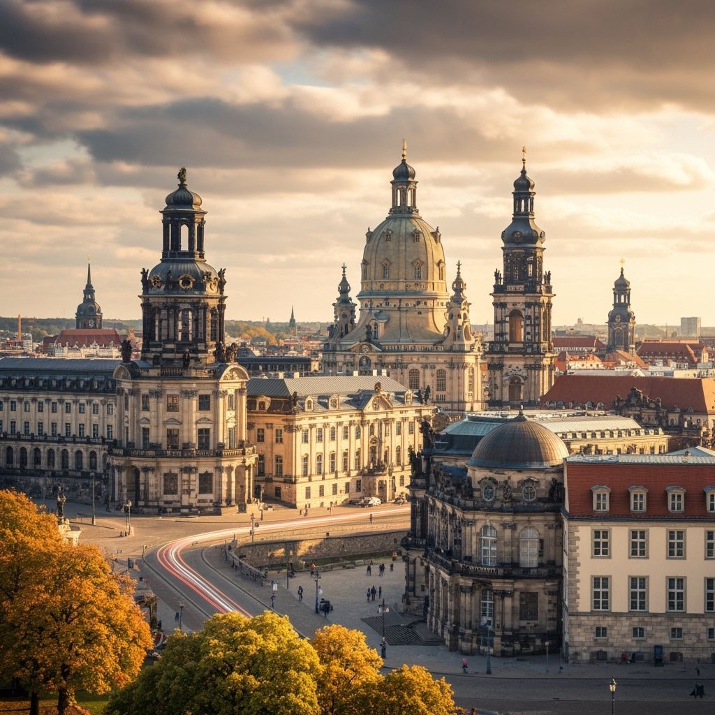 Iconic Dresden Skyline at Dusk