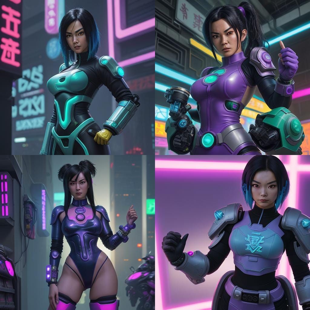 Jade Chan Cyberpunk Power Armor