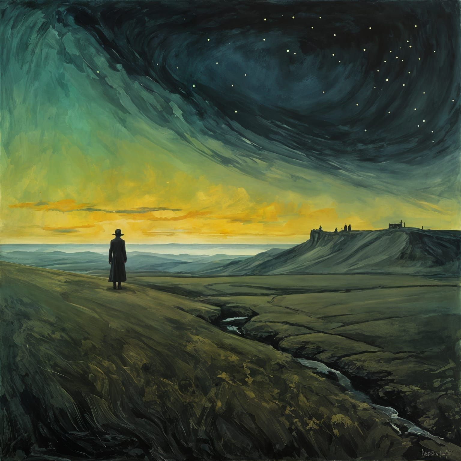 Eternal Landscape in Infinite Space