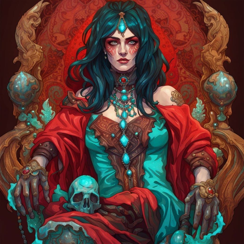 Mad Max Necromancer of Crystals, Digital Art