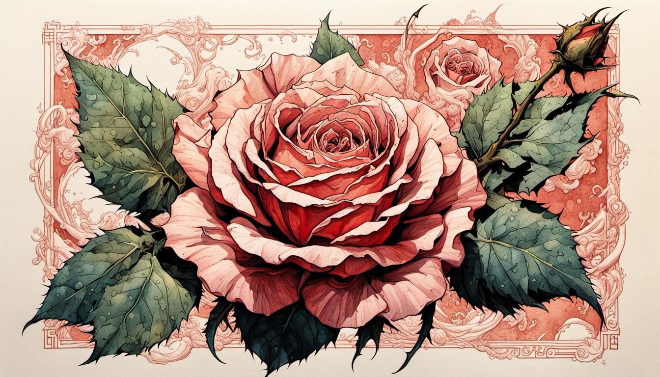 Intricate Rose Banner