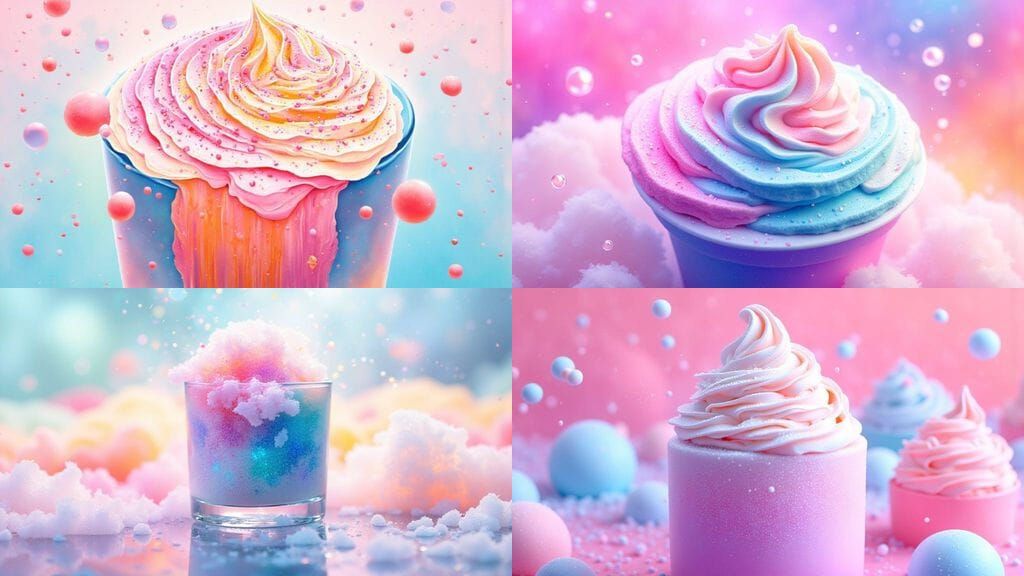 Frothy Frappe in Pastel Colors