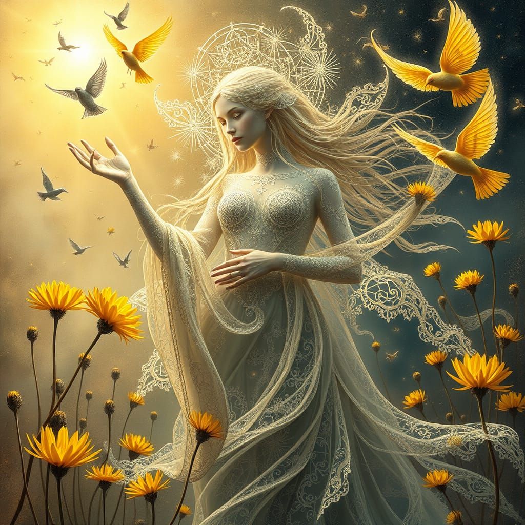 Lost Star Illuminates Whimsical Dreamscape with Dandelions a...