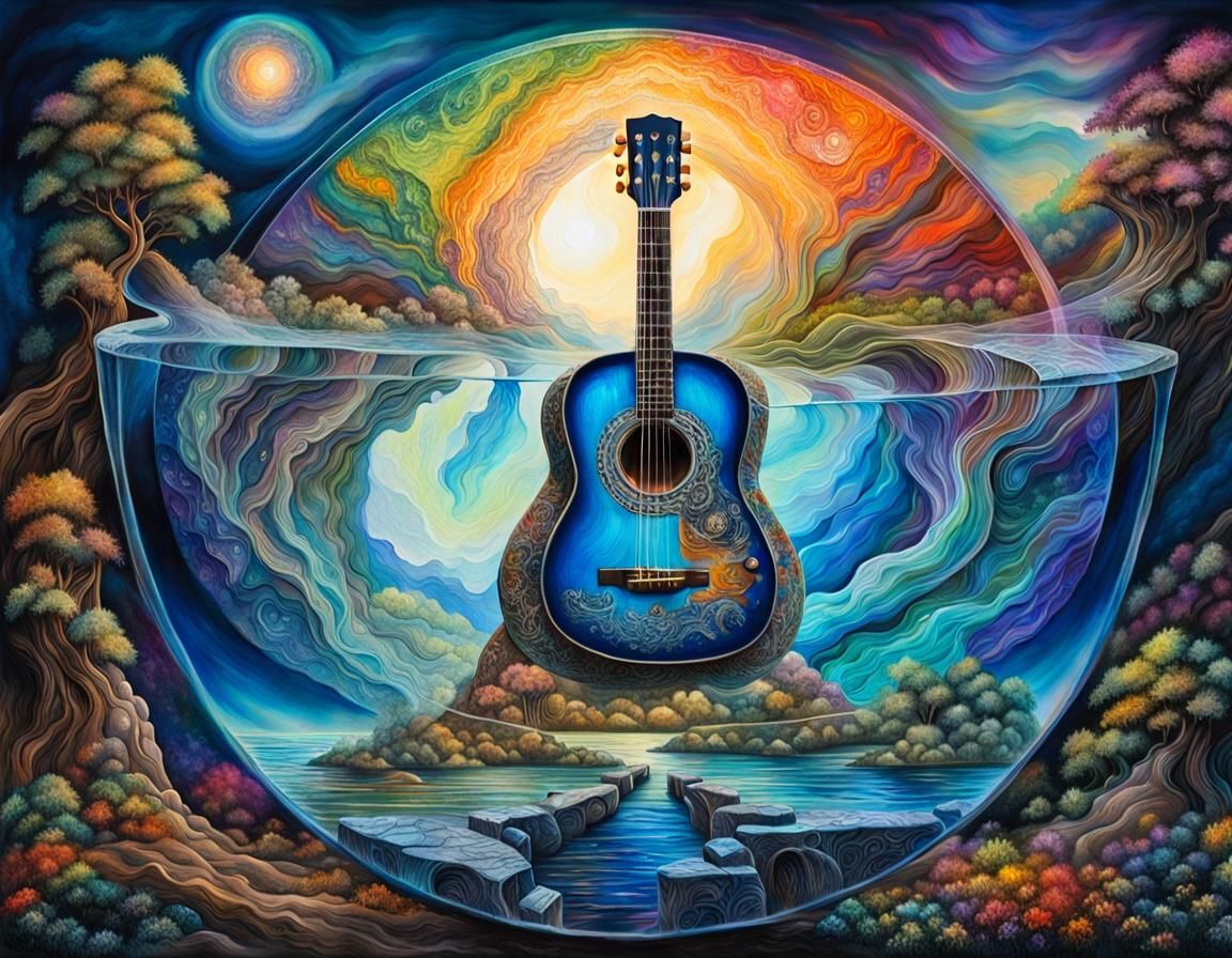 The abstract world of guitars