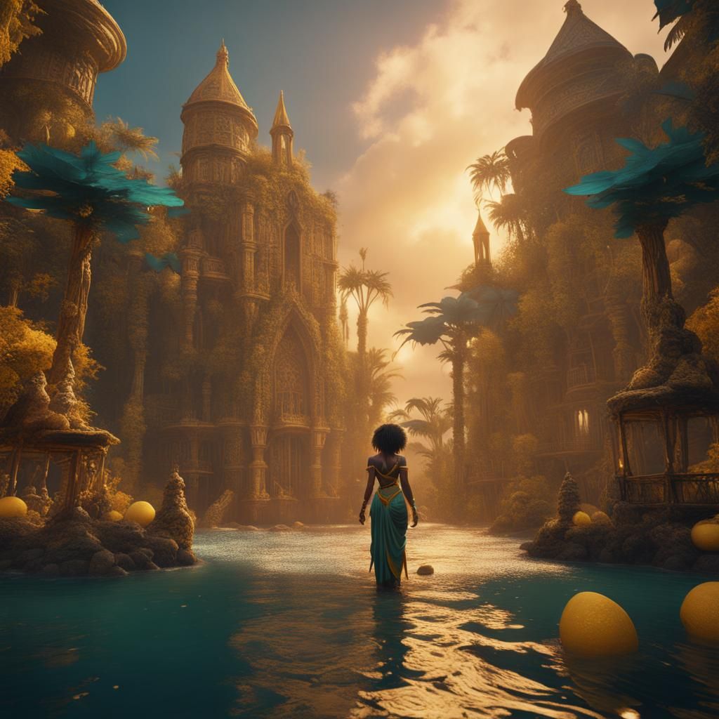 Oshun: Fantastical Digital Art in Deep Color