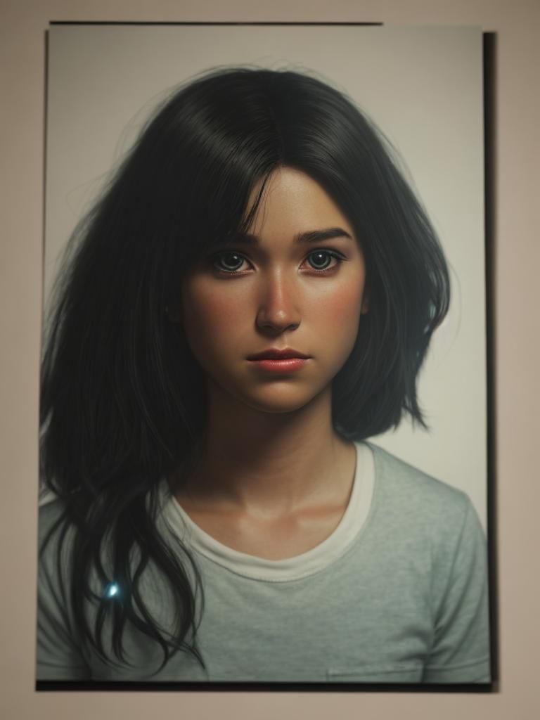 Portrait of a Young Girl in Ethereal Lighting