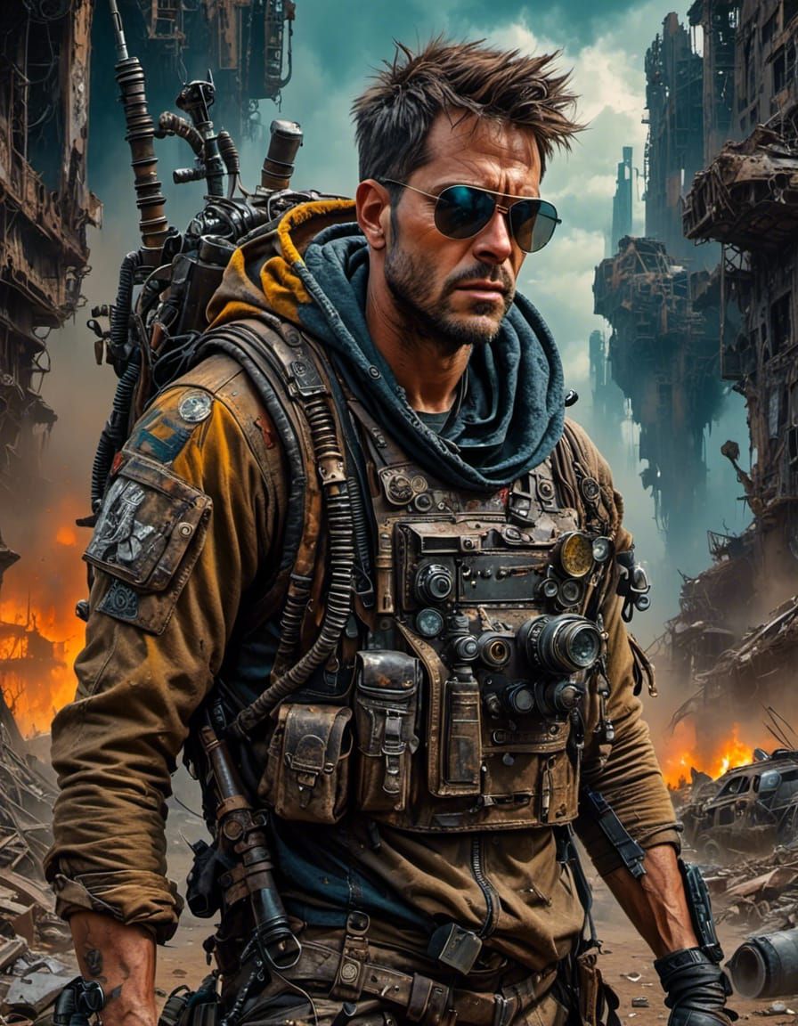 Lee Van Cleef in Post-Apocalyptic Wasteland