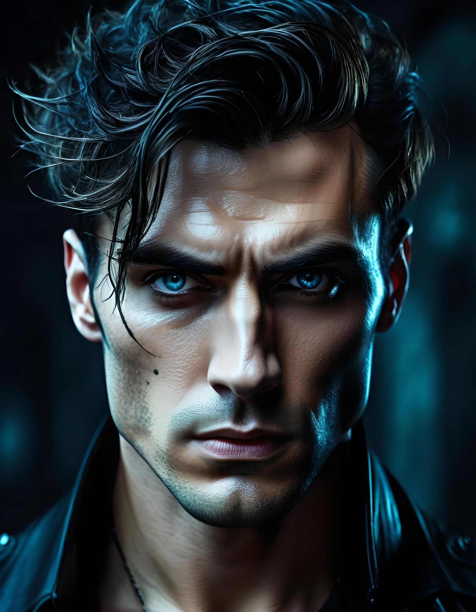 Handsome Man with Cold Eyes, Gothic Romanticism Style