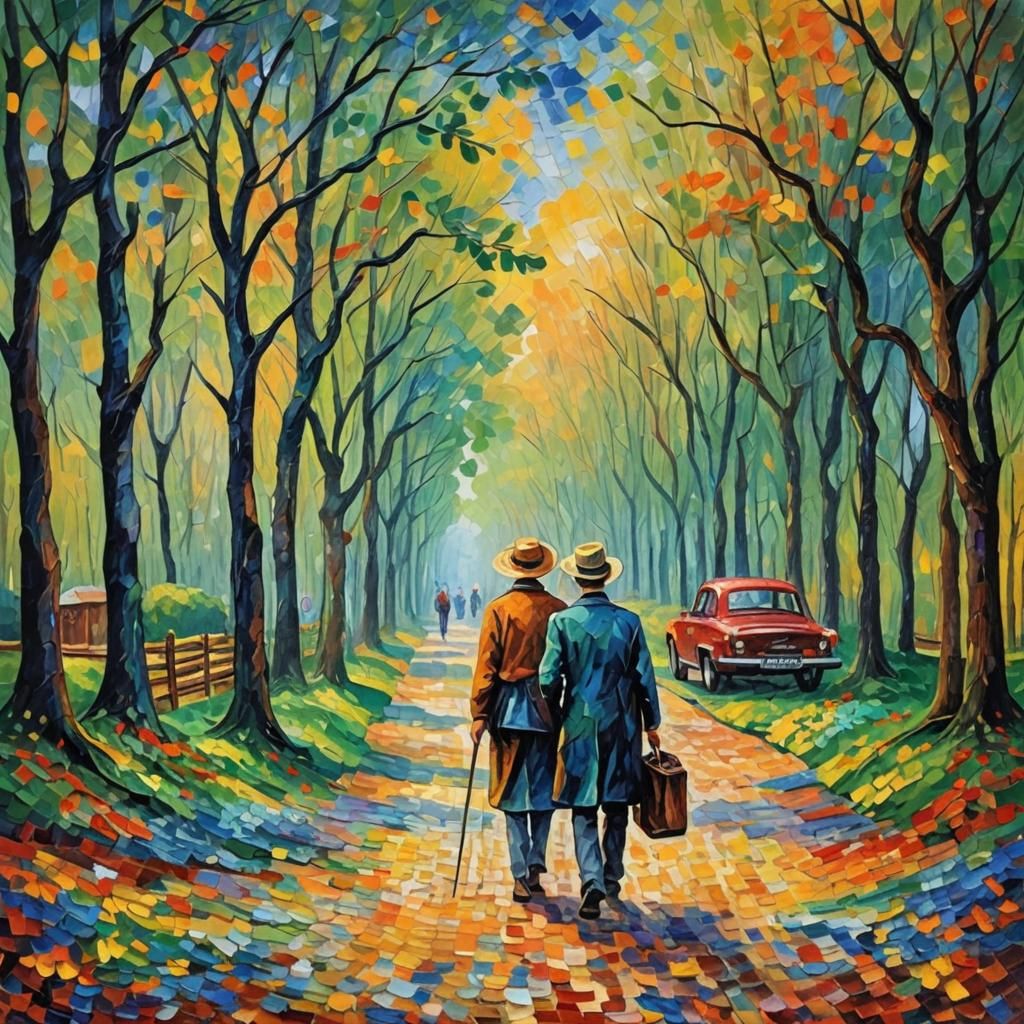 Endless Masterpiece: Expressionist Oil Painting