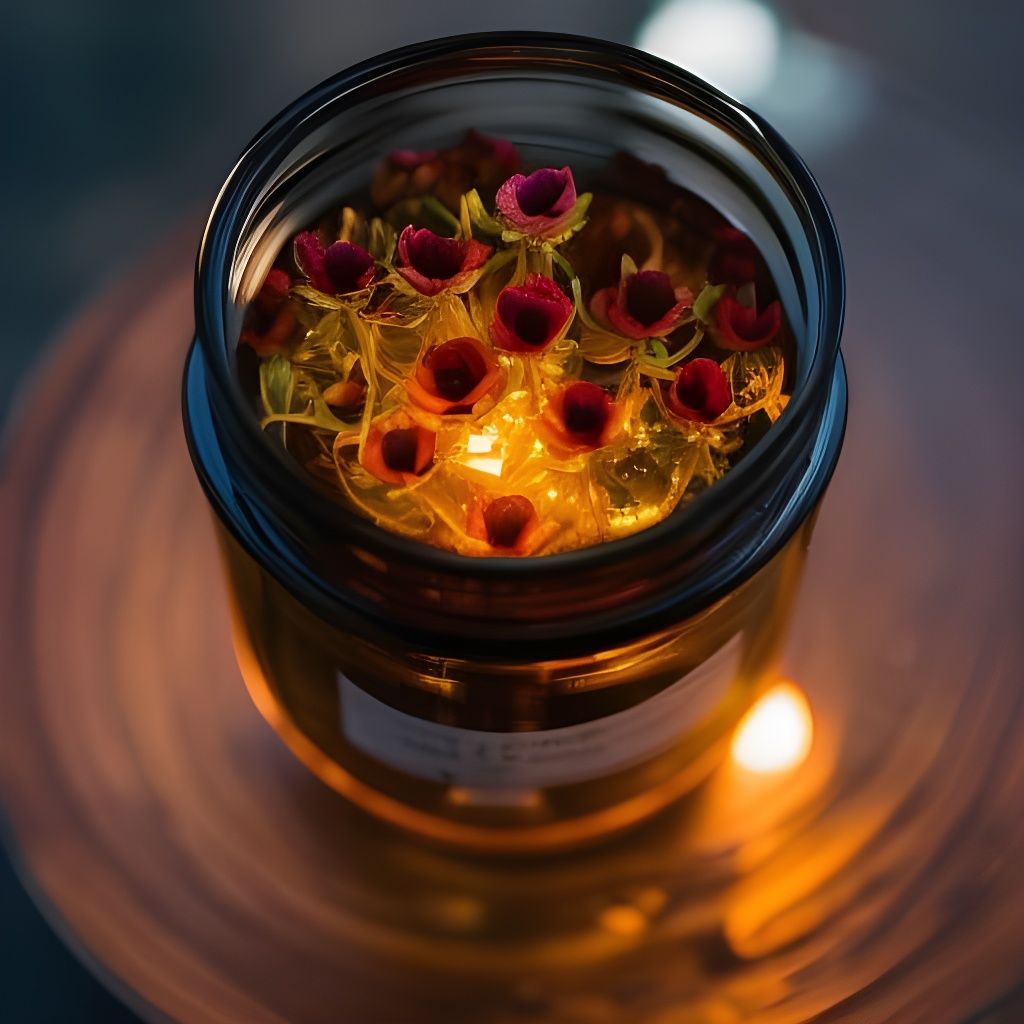 Roses in Glass Jar: Hyperdetailed Fantasy Art