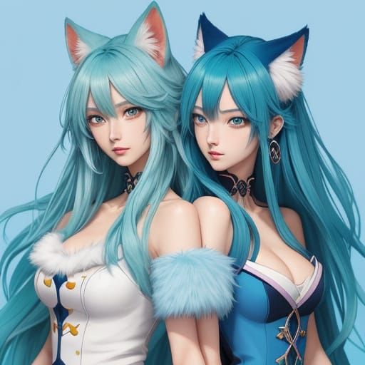 Anime Krystal and Smus in Moe Style